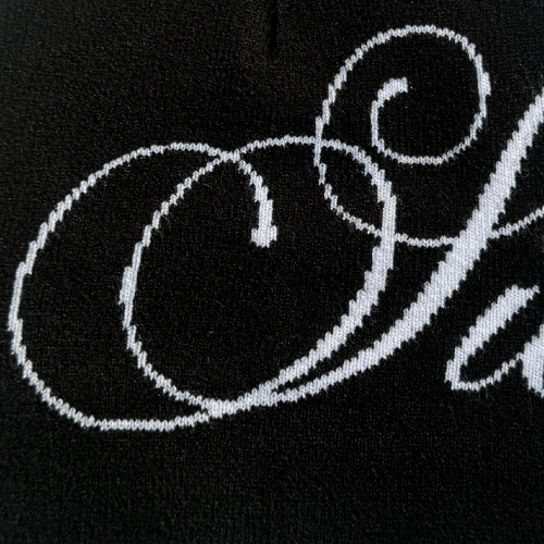 Script Knit Beanie